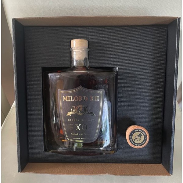 Brandy MY MILORD z logo w pudełku